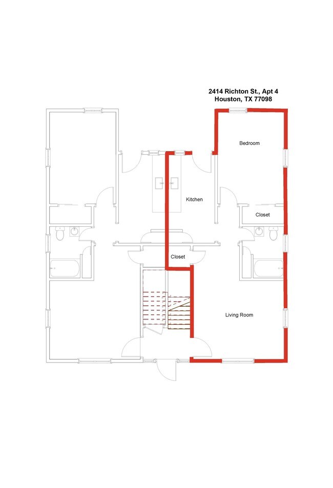 2414 Richton St in Houston, TX - Foto de edificio - Building Photo