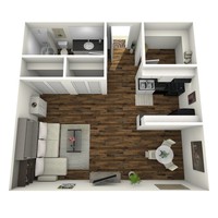 East Azul Apartments in San Antonio, TX - Foto de edificio - Floor Plan