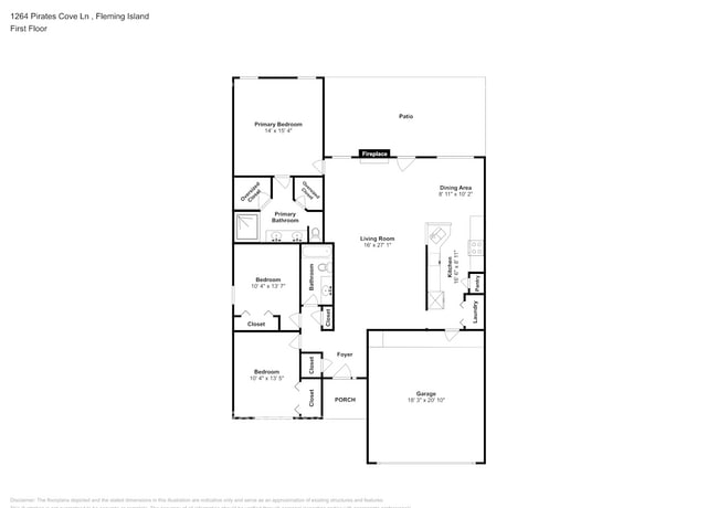 1264 Pirates Cove Ln in Fleming Island, FL - Foto de edificio - Building Photo