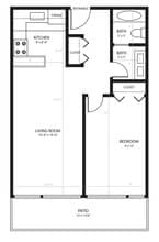 Park Plaza in Ann Arbor, MI - Foto de edificio - Floor Plan