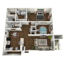 Fredericksburg Place Apartments in San Antonio, TX - Foto de edificio - Floor Plan