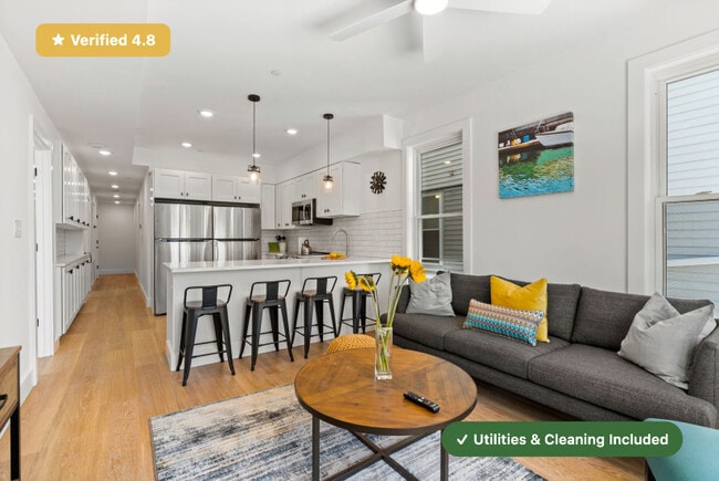 Furnished Private Bedroom with Private Bath in East Boston!