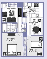 Parkdale Apartments in Clayton, MO - Foto de edificio - Floor Plan