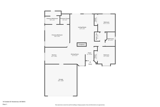 141 Emden Dr in Henderson, NV - Foto de edificio - Building Photo