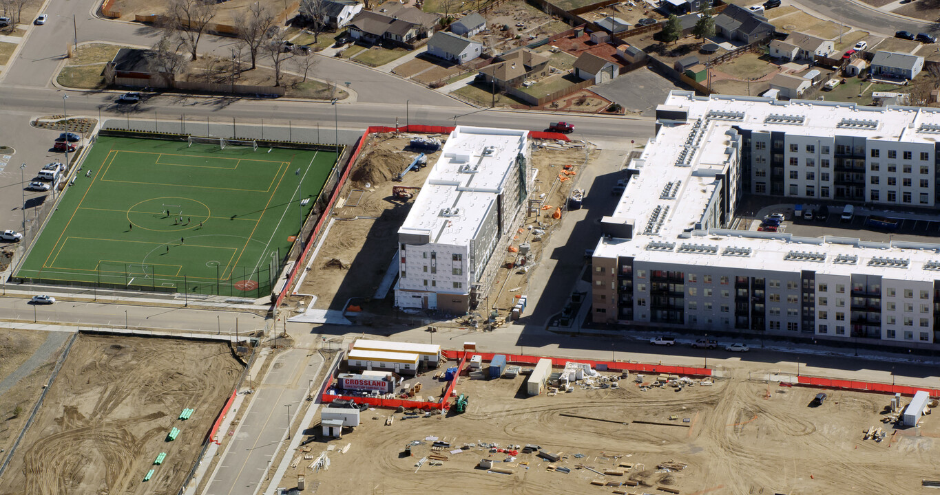 Greyhound Park Flats in Commerce City, CO - Building Photo