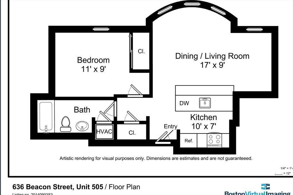 651 Beacon St, Unit 505 in Boston, MA - Foto de edificio