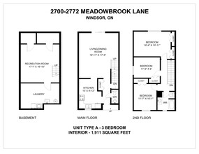 2700 Meadowbrook Ln in Windsor, ON - Building Photo - Floor Plan