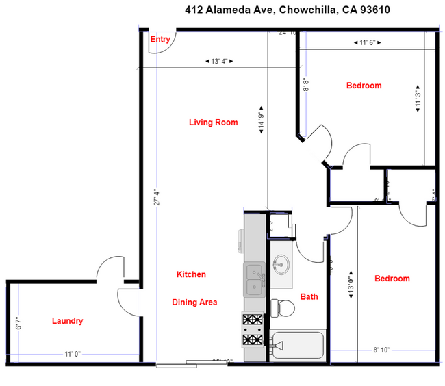 412 Alameda Ave in Chowchilla, CA - Building Photo - Building Photo
