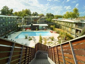 Eco Modern Flats in Fayetteville, AR - Building Photo