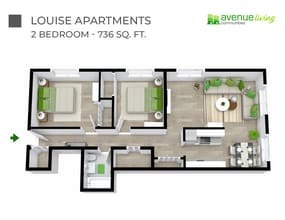 Louise Apartments in Edmonton, AB - Building Photo - Floor Plan