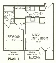 Southside Manor Apartments in Peoria, IL - Building Photo - Floor Plan