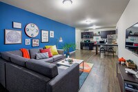 Two Bedroom Living Room - Lark Sacramento Apartments in Sacramento, California