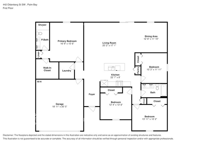 442 Oldenberg St SW in Palm Bay, FL - Building Photo - Building Photo