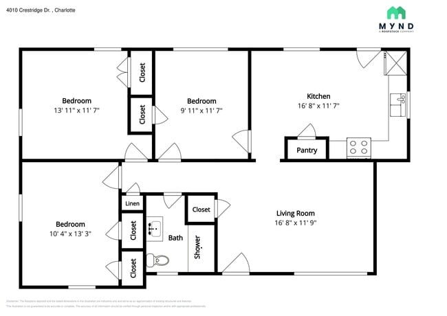 4010 Crestridge Dr in Charlotte, NC - Foto de edificio - Building Photo