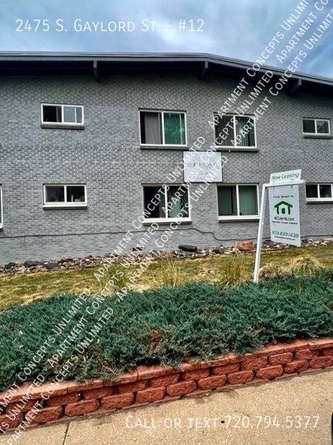 2475 S Gaylord St, Unit #12 in Denver, CO - Building Photo