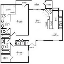 Hebron Oaks in Carrollton, TX - Building Photo - Floor Plan