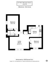 627 W Melrose St, Unit P2 in Chicago, IL - Foto de edificio - Building Photo