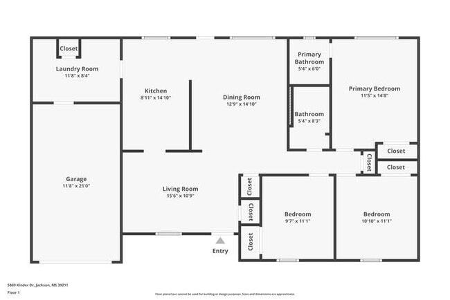 5869 Kinder Dr in Jackson, MS - Foto de edificio - Building Photo