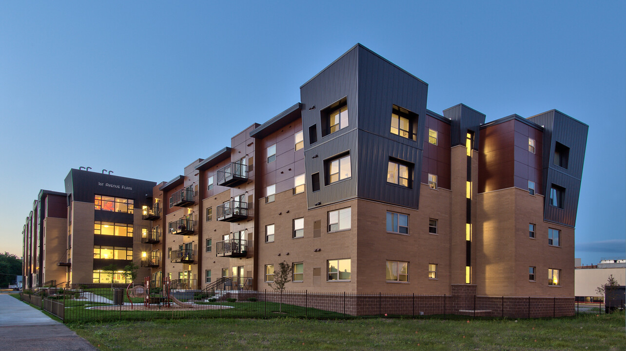 1st Avenue Flats in Rochester, MN - Foto de edificio