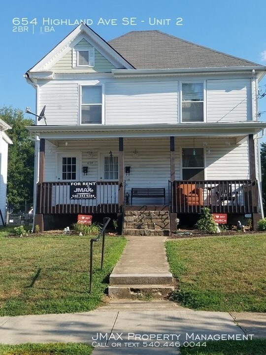 654 Highland Ave SE-Unit -2 in Roanoke, VA - Foto de edificio