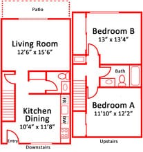 Anderson Court in Davis, CA - Building Photo - Floor Plan