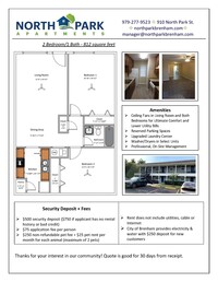 North Park Apartments in Brenham, TX - Building Photo - Floor Plan