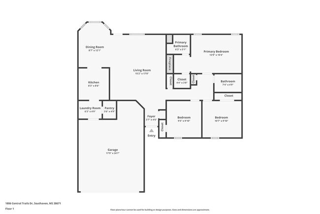 1806 Central Trails Dr in Southaven, MS - Foto de edificio - Building Photo