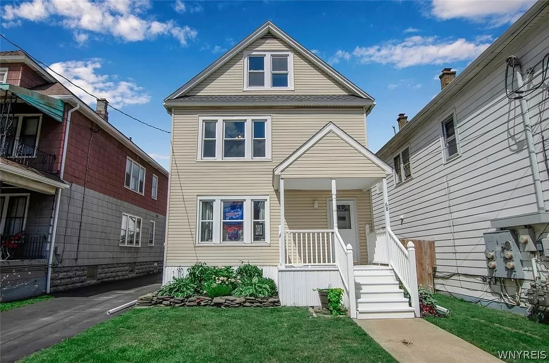 68 Sunset St, Unit Upstairs in Buffalo, NY - Foto de edificio