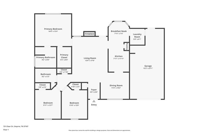 731 Clear Cir in Smyrna, TN - Foto de edificio - Building Photo