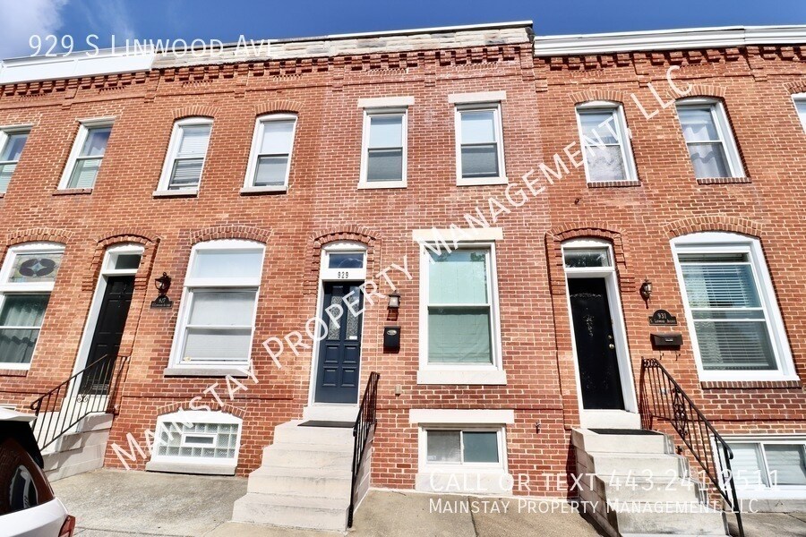 929 S Linwood Ave in Baltimore, MD - Building Photo