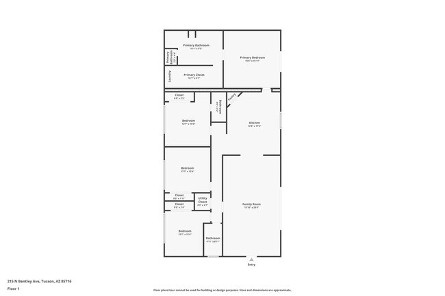 215 N Bentley Ave in Tucson, AZ - Foto de edificio - Building Photo