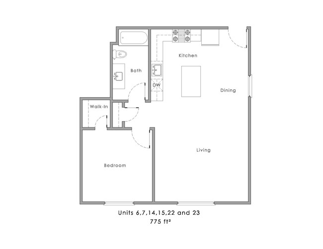 College Avenue Apartments in De Pere, WI - Foto de edificio - Floor Plan