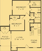 Austin Woods Apartments in San Antonio, TX - Building Photo - Floor Plan