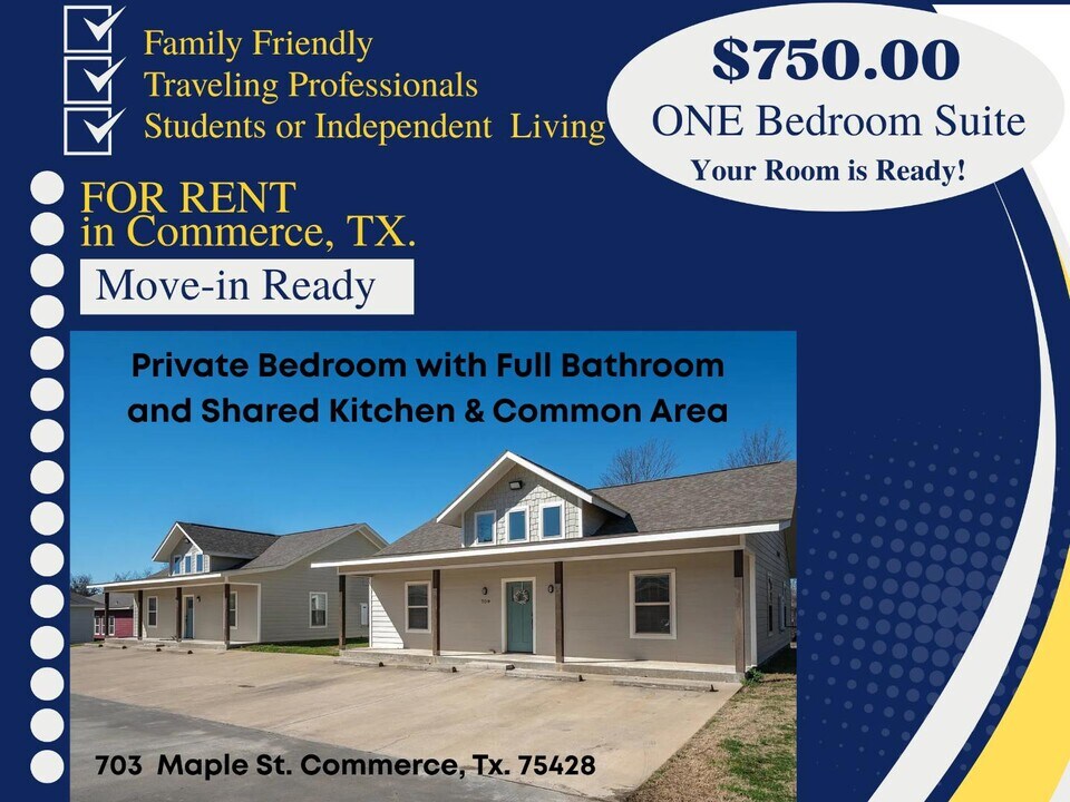 703 Maple St in Commerce, TX - Building Photo
