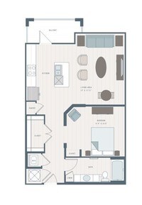 Cooper River Farms - Field Pea - 1 Beds - 1 Baths - 809 Sq. ft. - Cooper River Farms Apartments in Charleston, South Carolina