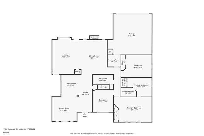 1506 Chapman Dr in Lancaster, TX - Building Photo - Building Photo