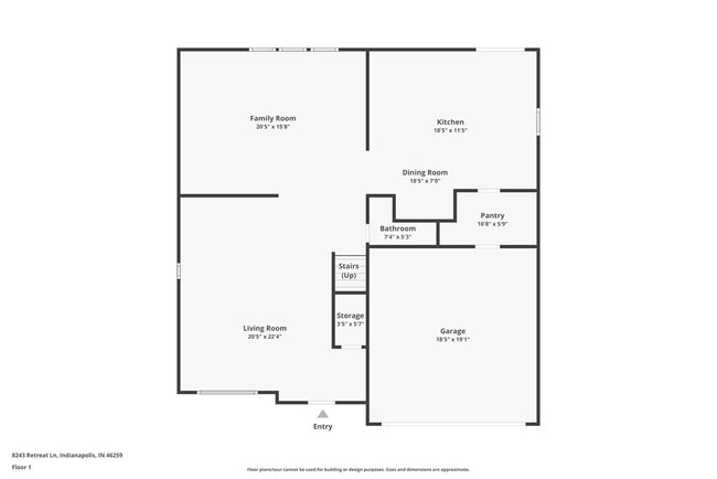 8243 Retreat Ln in Indianapolis, IN - Foto de edificio - Building Photo