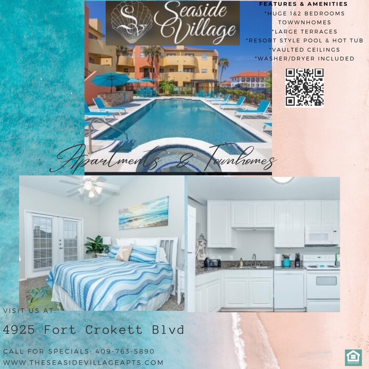 Seaside Village in Galveston, TX - Foto de edificio