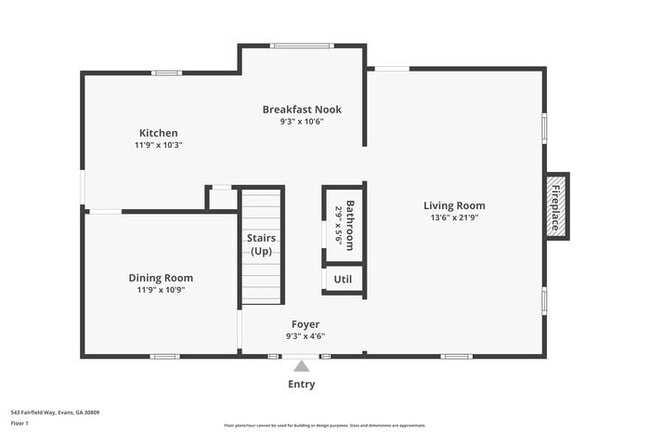 543 Fairfield Way in Evans, GA - Building Photo - Building Photo