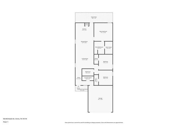 925 Birkdale Dr in Ennis, TX - Foto de edificio - Building Photo