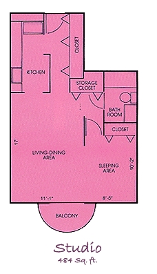 Lilac Ledge Apartments in Waukegan, IL - Foto de edificio - Floor Plan