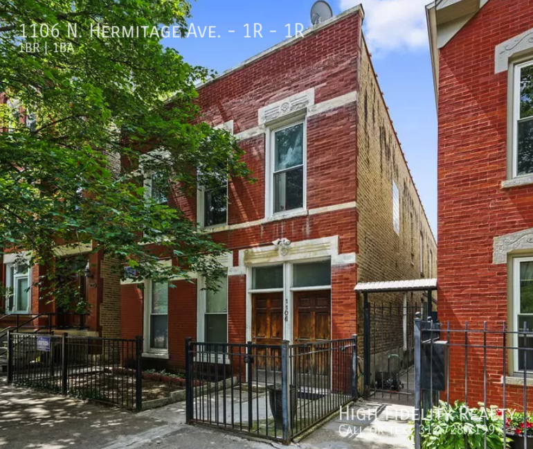 1106 N Hermitage Ave in Chicago, IL - Building Photo