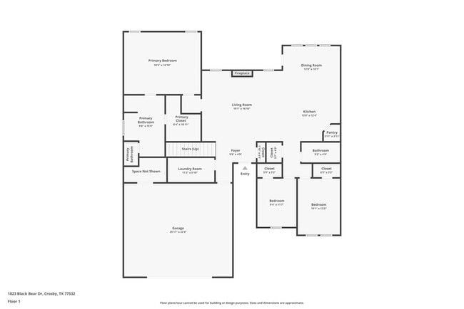 1823 Black Bear Dr in Crosby, TX - Foto de edificio - Building Photo