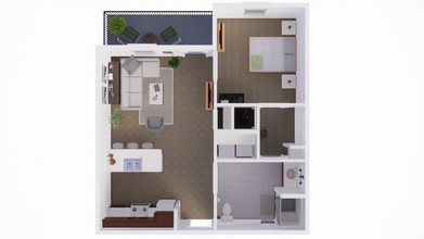 Pebblebrook Parkside in Denton, TX - Foto de edificio - Floor Plan