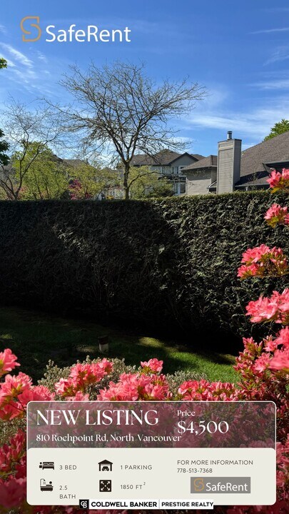 810 Roche Point Dr in North Vancouver, BC - Building Photo