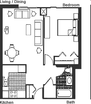 Morton Manor Senior Apartments in Detroit, MI - Building Photo - Floor Plan