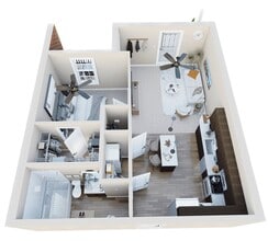 The Interurban Apartments in Delphi, IN - Foto de edificio - Floor Plan