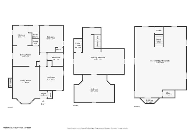 11012 Roxbury St in Detroit, MI - Building Photo - Building Photo