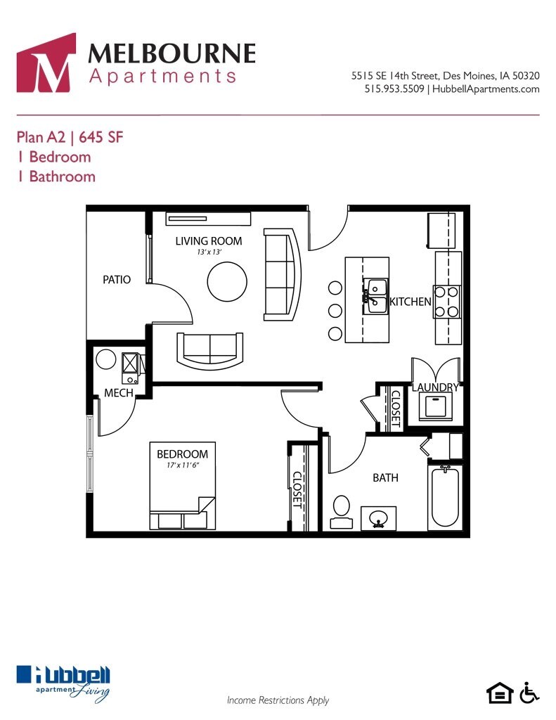 Melbourne Apartments in Des Moines, IA