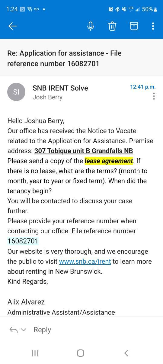 property at 307 Chem. Tobique